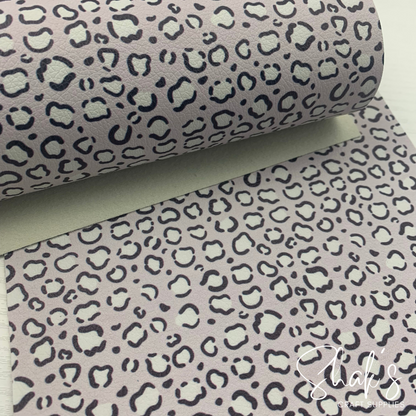Muted Cheetah Leopard Animal Print Pebble Vegan Leather Sheet