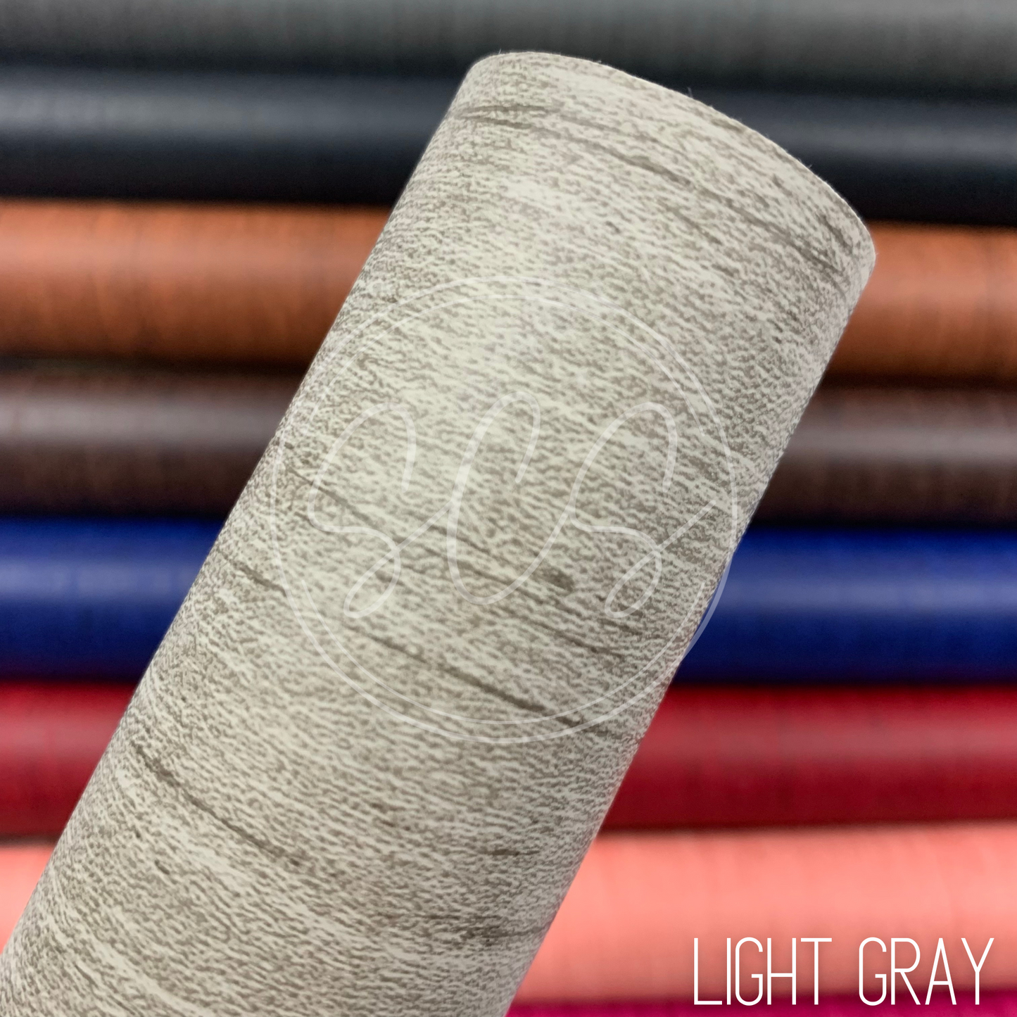 Wood Grain Smooth  Faux Leather Fabric Sheets