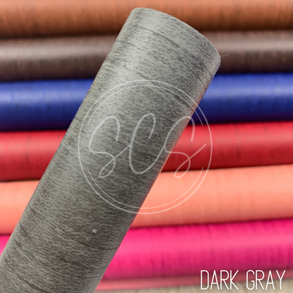 Wood Grain Smooth  Faux Leather Fabric Sheets