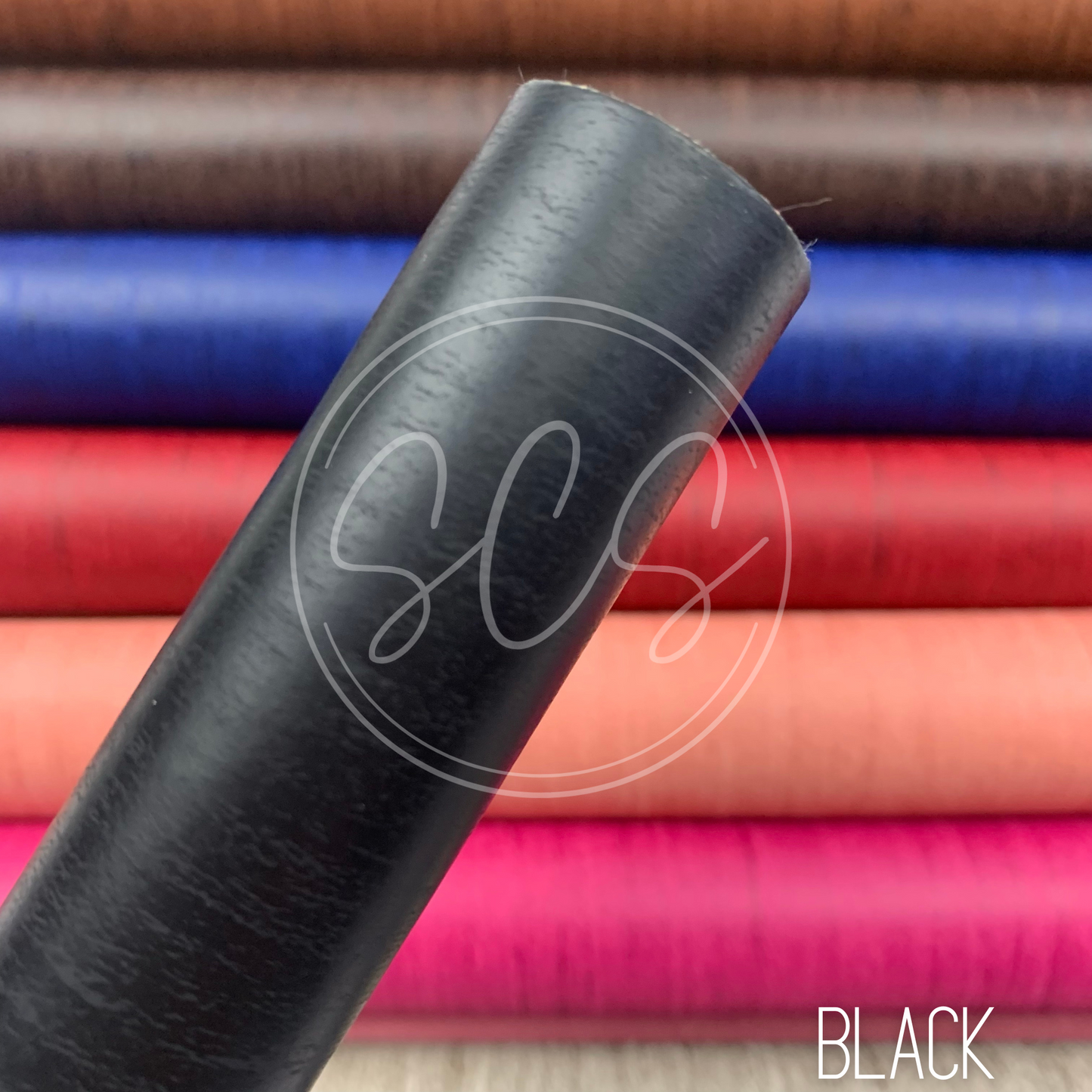 Wood Grain Smooth  Faux Leather Fabric Sheets