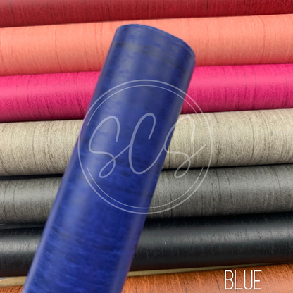 Wood Grain Smooth  Faux Leather Fabric Sheets