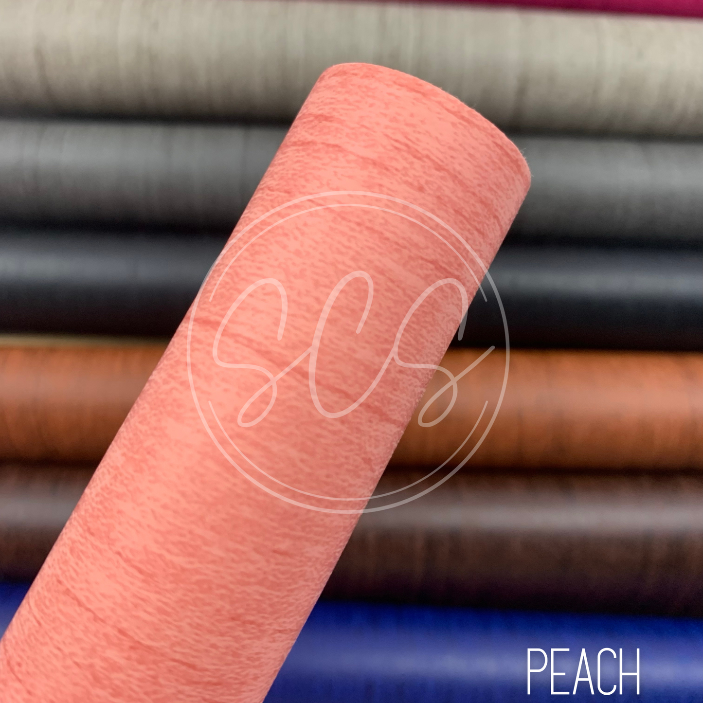 Wood Grain Smooth  Faux Leather Fabric Sheets