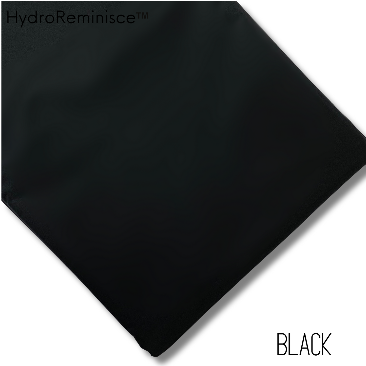 BLACK Solid Color HydroReminisce™ Luxury Fabric (BONDED POLYESTER)