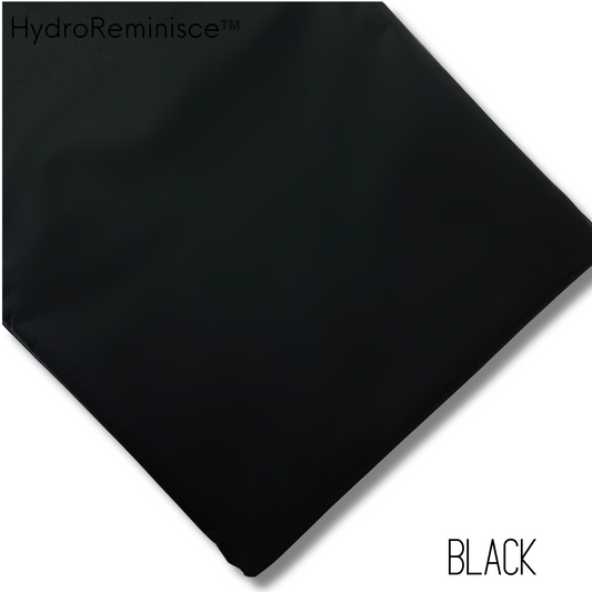 BLACK Solid Color HydroReminisce™ Luxury Fabric (BONDED POLYESTER)