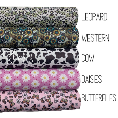 Printed Vegan Leather Fabric