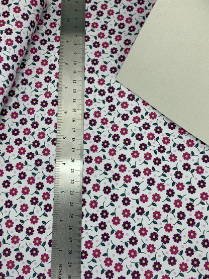 Floral Pebble Vegan Leather Sheet