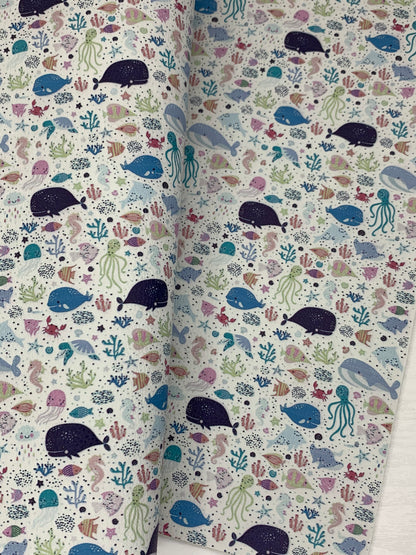 Sea Life Pebble Vegan Leather Sheet