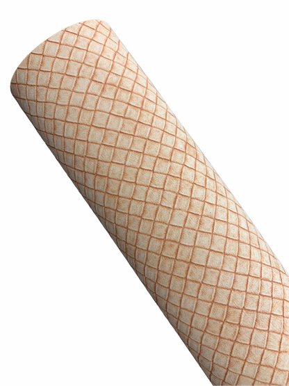 Waffle Embossed PREMIUM Vegan Leather Sheet