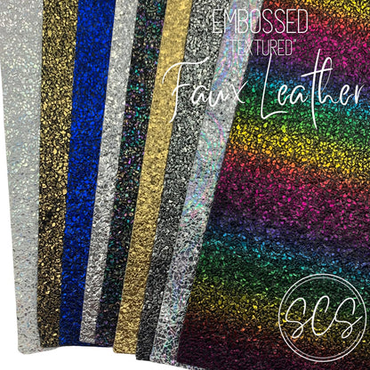 Embossed Textured Faux Leather Sheet